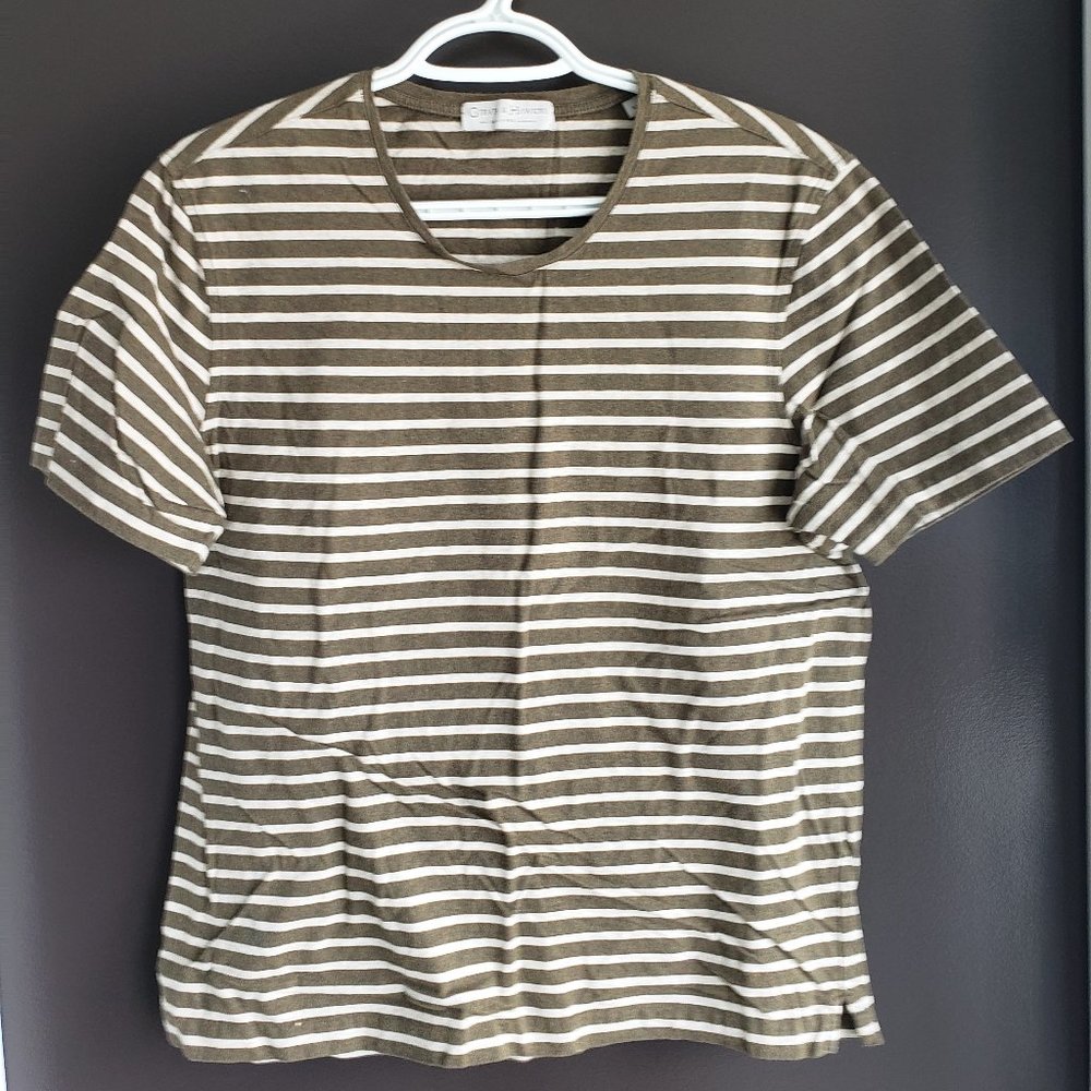 Gieves & Hawkes Olive and Khaki Medium Short Sleeve Tshirt